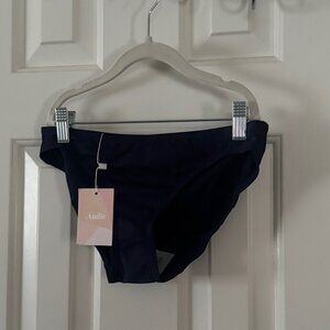 Andie Womens Swim The Bikini Bottom 18AB300 Navy Size Extra Small XS New
